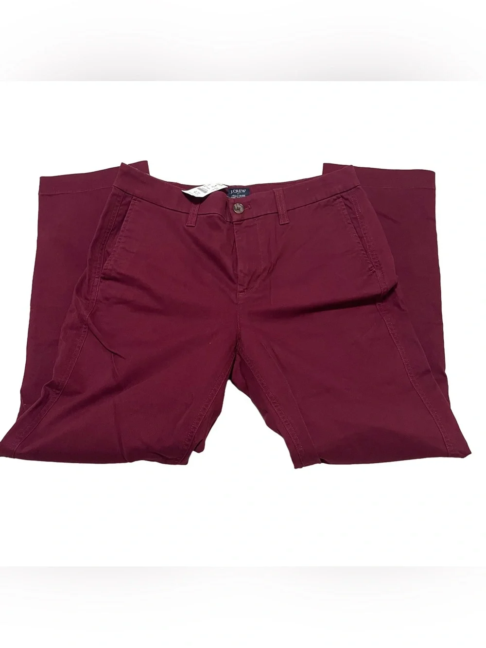 J. Crew Women’s High Rise Chino Pants in Deep Wine
